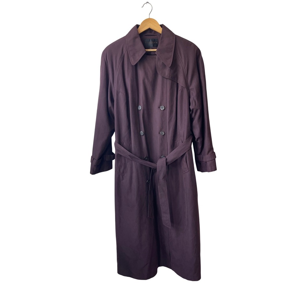 Matrix Plum purple Y2K Academia Gallery Whimsigoth Trench Coat Sz 18 Witchy Vamp